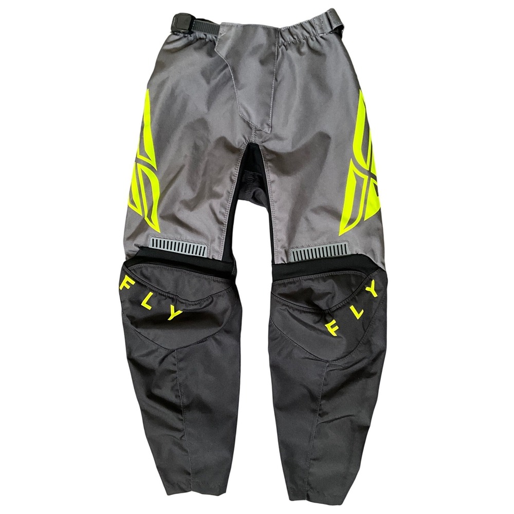 Fly Racing F-16 Youth Motocross MX ATV Off‎ Road Pants Black Neon 28 Moto Gear
